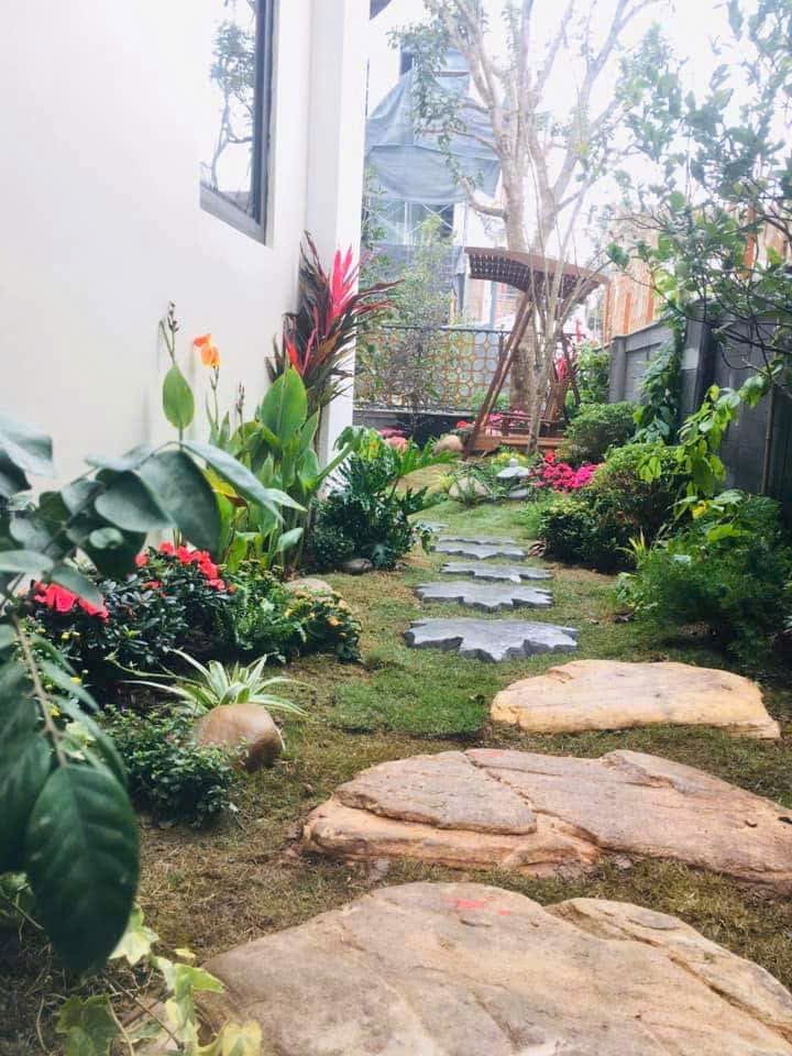 Thiết kế sân vườn biệt thự và hồ cá Koi